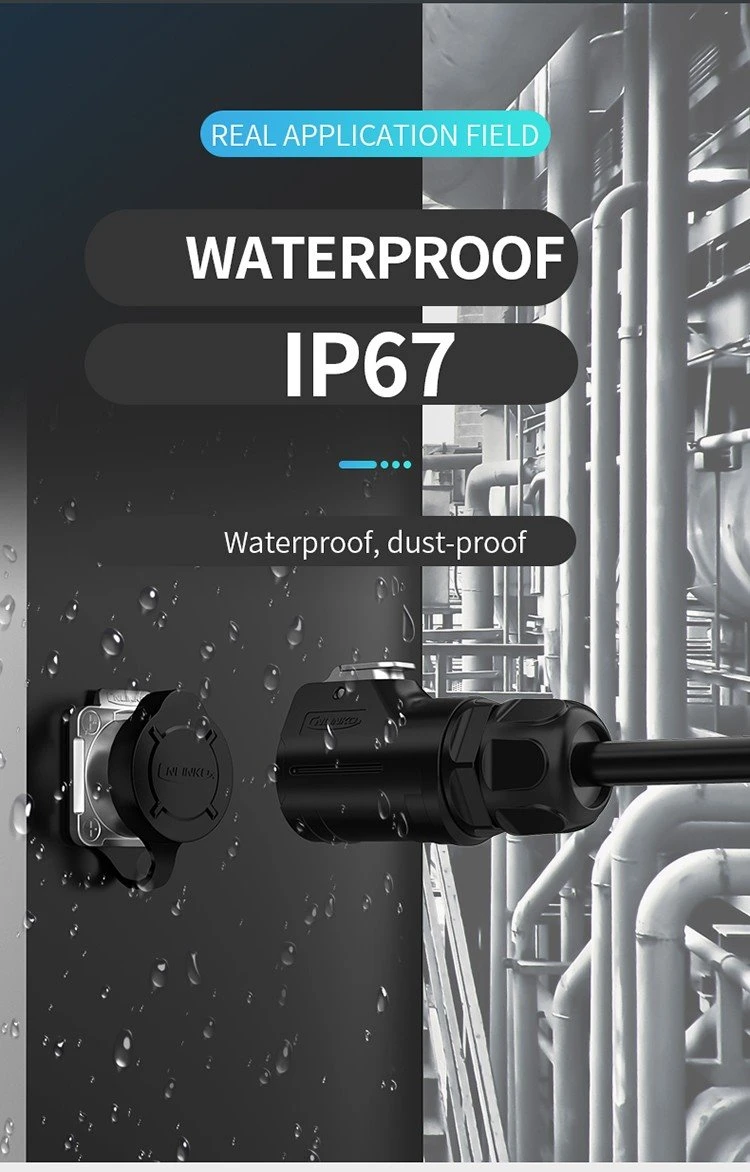 LP-28 M28 3 Pin Male and female 35A plug socket IP65 waterproof power connector (3)