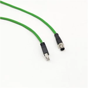 M12 D-Kode Ke Kabel Ethernet RJ45